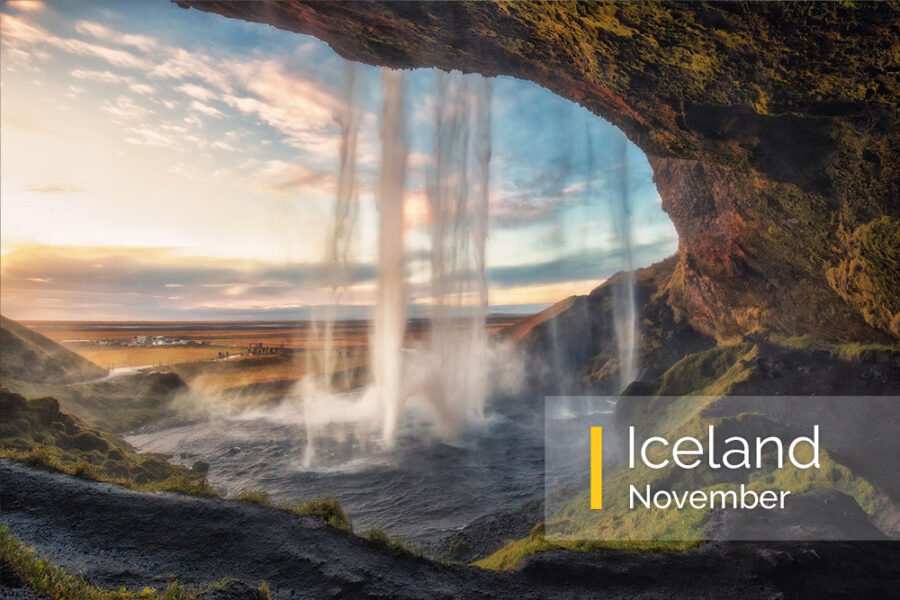 Iceland photography workshop, northern lights, ice caves, waterfalls, diamond beach