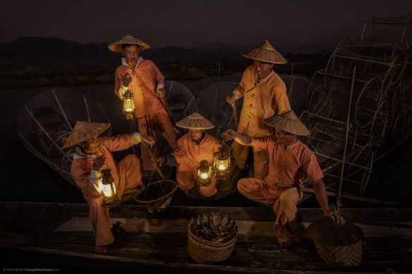 fisherman staged shoot, Myanmar photography workshop