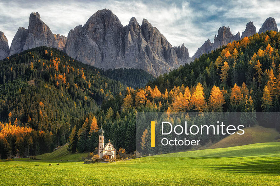Dolomites photo workshop in autumn colors - Inscape Photo Tours